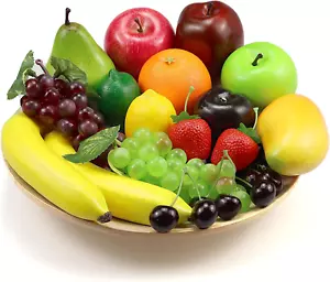 20 Pcs Fake Fruit Pack, Artificial Fruit for Decoration Party, Realistic Fake Fr - Picture 1 of 12