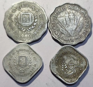 Republic India - 10 Paise, 5 Paise - Different type of 4 Commemorative old Coins - Picture 1 of 3