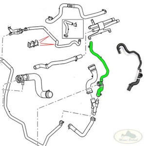 LAND ROVER COOLANT WATER HOSE RANGE 4.4L V8 06-09 PCH502080 EUROSPARE - Picture 1 of 1
