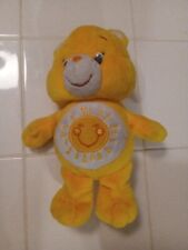 Care Bears Yellow Funshine Bear Plush Stuffed Animal Just Play 2015 Sunshine 8"
