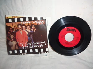 FRABK ZAPPA-I Don't Wanna Get Drafted, Zappa Rec., 1980, ZR1001, EX. a 45. - Picture 1 of 2