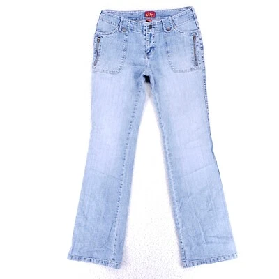 Tilt Jean Denim Cotton Women SZ 7 Blue Straight Stretch VTG Mid Rise Classic Fit - Image 1 of 4