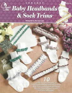 Baby Headband & Sock Trims Crochet Precious Matching Frilly Wardrobe Little One - Picture 1 of 2