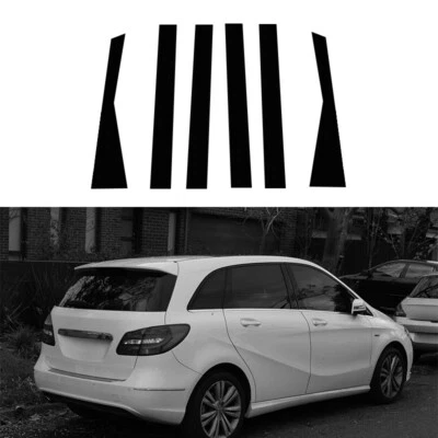 6x Window Pillar Posts Door Trim Black Fits Mercedes-Benz B-Class W246 2012-19 - Image 1 of 4