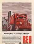 Camion de transport de porcs ou hominy Reo ad 1945