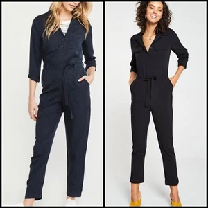 Abercrombie & Fitch schwarzer Langarm Utility Gorpcore Militär Overall XSP - Bild 1 von 14