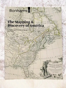 MAPPING & DISCOVERY OF AMERICA Bonhams Auction Catalog ILLUSTRATED Rare Maps - Picture 1 of 8