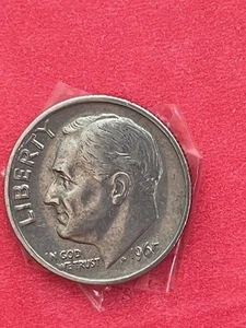 1965 Roosevelt Dime No Mint In God We Trust, Date Errors. Ungraded. Circulated - Picture 1 of 2