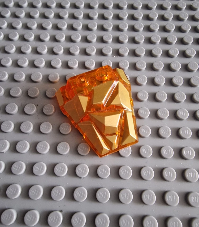 Lego Keilstein Felsen 4x4 Transparent Orange Bedruckt 1 Stk 64867pb03 64867 P26 - Bild 1 von 1