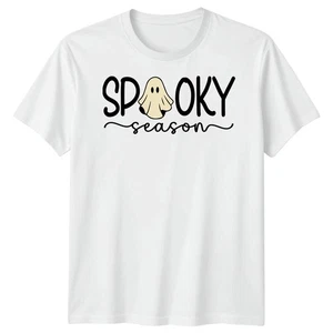 Spooky Season Halloween Ghost Mens T Shirt Womens Tee Graphic Unisex Apparel - Picture 1 of 36
