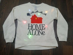 Home Alone Girls Light Up Sweatshirt Size Medium 7/8 - Picture 1 of 4