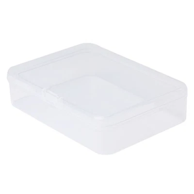 Rectangular Plastic Clear Transparent Storage Box Collection Container Organizer - Image 1 of 4