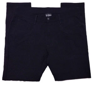 U510 Under 510 5 Pocket 5P Performance Chino Pants Solid Black~ 31 x 27 - Picture 1 of 7