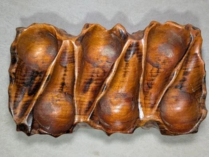 Vintage Pfeifenständer für 6 Pfeifen Rauchen Tabak Holz geschnitzt Ständer Halter - Bild 1 von 13