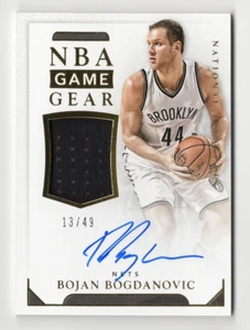 Bojan Bogdanovic 2015-16 Tesoros Nacionales Baloncesto NBA EQUIPO DE JUEGO AUTÓGRAFO ( - Imagen 1 de 2