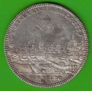 Nuremberg Convention Thaler 1779 City View Pretty NSWLeipzig - Picture 1 of 2