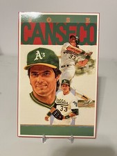 Jose Canseco Oakland A’s 1992 Allan Kaye's Sports Cards Portrait Postcard #12