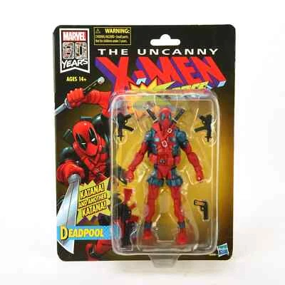 Figura de acción Marvel Legends 80 aniversario Deadpool X-Men 6" - Paquete abollado Foto 1 de 4