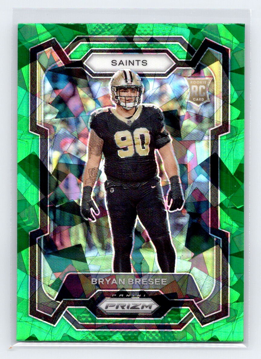 Bryan Bresee 2023 Panini Prizm #372 Green Ice Prizm RC