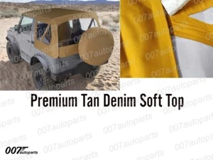 Suzuki Samurai Denim Tostado Tapa Suave con Ventanas Transparentes Fijas - Oferta de Lanzamiento 20% - Imagen 1 de 6