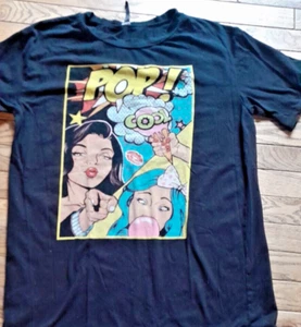 honey bum graphic cool pop t-shirt no tag L 20PTP EUC vintage 90s vibe casual - Picture 1 of 3