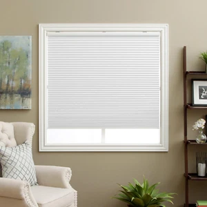 Cellular Shades Cordless Blackout Honeycomb Blinds Fabric Window Shades White(Bl - Picture 1 of 8