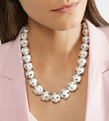 Valentino Garavani Globo Bianco Tono Oro Cristallo & Smalto