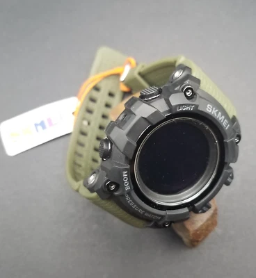 SKMEI ~ Men's LED Sport Digital Watch Compass Pedometer Pressure Waterproof NWT - Image 1 of 4