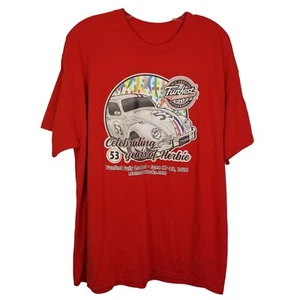 XL Effingham IL Mid America Motorworks 2022 Funfest Herbie Graphic Tee Red - Picture 1 of 3