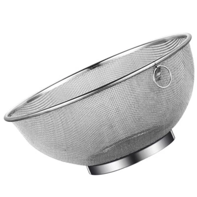 Metal Fruits Rice Strainer Fine Mesh Rice Colander for Fruits Vegetable Frying - Image 1 of 4