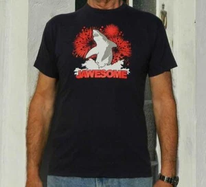 VINTAGE American Apparel JAWESOME Retro T-Shirt - Picture 1 of 3