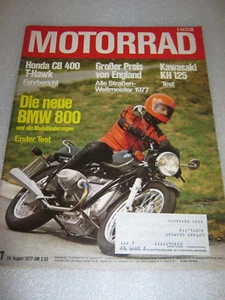 Motorrad 17/1977 24.08.Zeitschrift Zeitung Magazin BMW R80/7 Verbundrad Honda - Picture 1 of 3