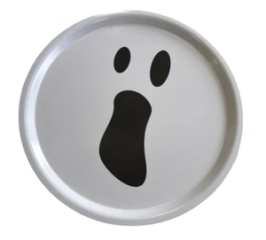 IKEA Kustfyr Tray 16 7/8" White/Ghost Halloween Spooky decor Melamine - Picture 1 of 7