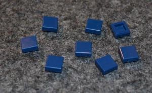 (8) 1x1 Dark Blue Smooth Finishing Tile Bricks ~ New Lego Parts ~ - Picture 1 of 1