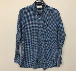 Barbour kariertes geknöpftes Herrenhemd Oberteil US Größe XL X-Large maßgeschneiderte Passform M021 -3 - Bild 1 von 14