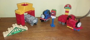 Duplo Train Thomas James Troublesome  Hopper Knapford Tidmouth Station Signs - Picture 1 of 10