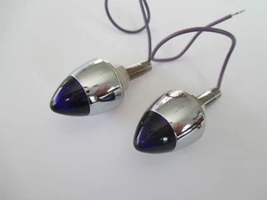 PAR DE PERNOS DE MATRÍCULA DE BALA LED PÚRPURA CHEV HOLDEN FORD HOTROD - Imagen 1 de 3