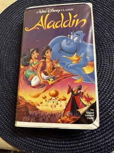Aladdin Disney Black Diamond Label (VHS, 1993, First Edition- The Classics) - Picture 1 of 8