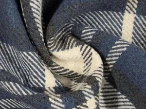 Tela De Tartan Acolchada Azul - Imagen 1 de 5
