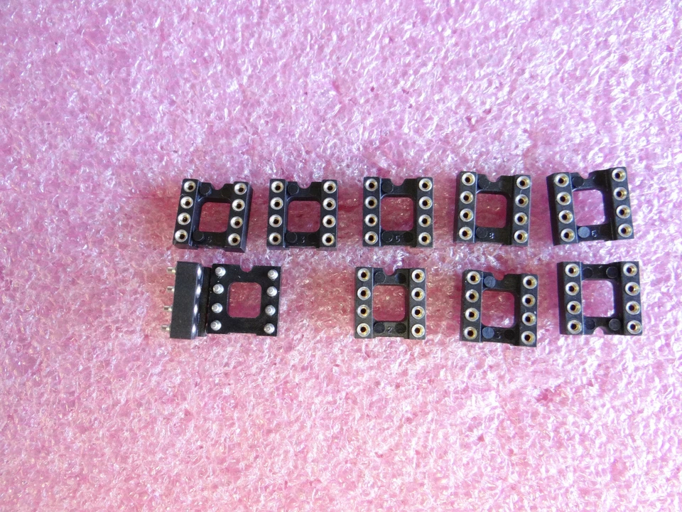 10 x  Präzisionsfassung  IC Fassung Präzision Sockel Adapter DIP8 / SMD8 gedreht - Bild 1 von 1