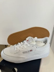 Reebok Club C 85 White Light Grey Womens Size 8.5 BS7686 - Picture 1 of 7