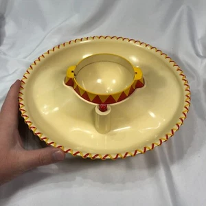 The Original Mexican Hat Chips And Salsa Bowl 2001 Musical *VIDEO OF IT WORKING! - Bild 1 von 8
