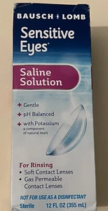 Bausch & Lomb Sensitive Eyes Saline Solution, 12 fl oz-Free Ship/Qty Avail 6/24 - Picture 1 of 5