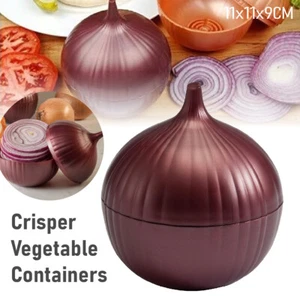 Zwiebel Frische Lagerung Küche Lebensmittel Box Organizer Crisper Gemüsebehälter - Bild 1 von 6