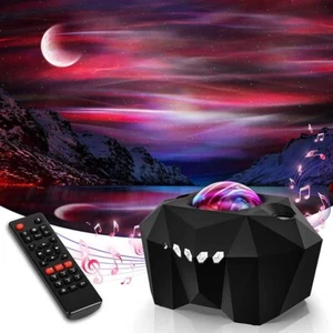 Aurora Star Galaxy Projector night light with Moon,Bluetooth Speaker,best gift - Picture 1 of 31