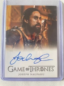 Game Of Thrones Complete Series Volume 2 Autograph Joseph Naufahu As Khal Moro - Picture 1 of 2