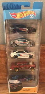Mattel Hot Wheels set di cinque auto "Car Meet" nuove con scatola 2017 - Foto 1 di 3
