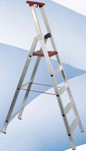 Scala Apribile Alluminio 7 gradini uso Industriale Domestico BRIO RED A07BR250F - Imagen 1 de 1