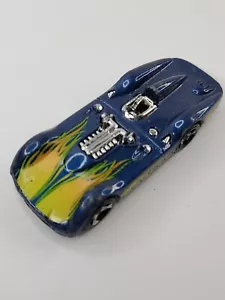 1999 Hot Wheels 1/64 Blue Flames Diecast Turbolence Car Vintage Cake Kids Topper - Bild 1 von 19