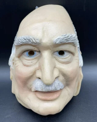 Rare Vintage  1982 Cesar Mask Halloween NEW OLD  Stock  80s OLD MAN  #ME - Image 1 of 4